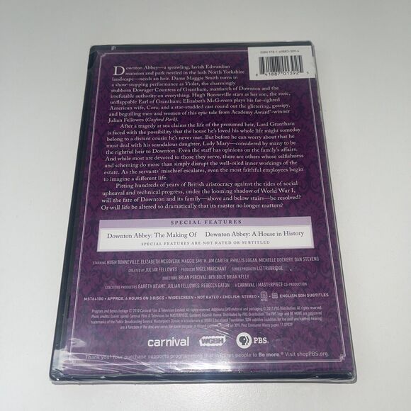 Downton Abbey: Season 1-Masterpiece PBS (2010 DVD) Original UK Edition-Sealed - Picture 2 of 4